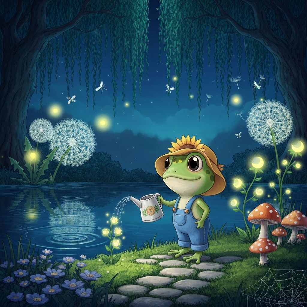Frog gardener  by @Vochomurka
