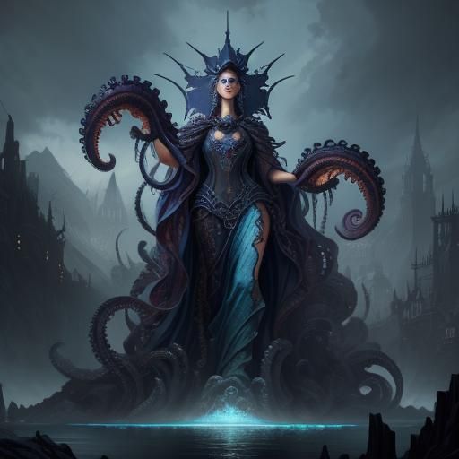 Ms liberty  turns into a octapus 
