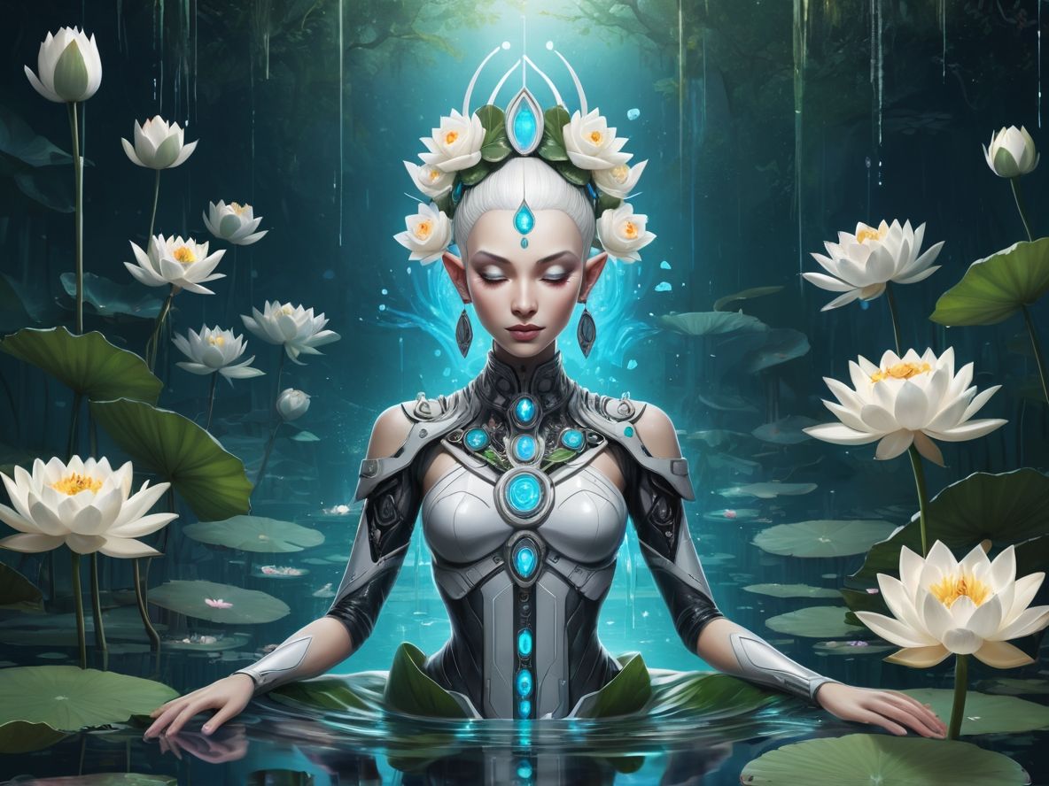 Serenity of the Cyber-Fae Lotus Queen