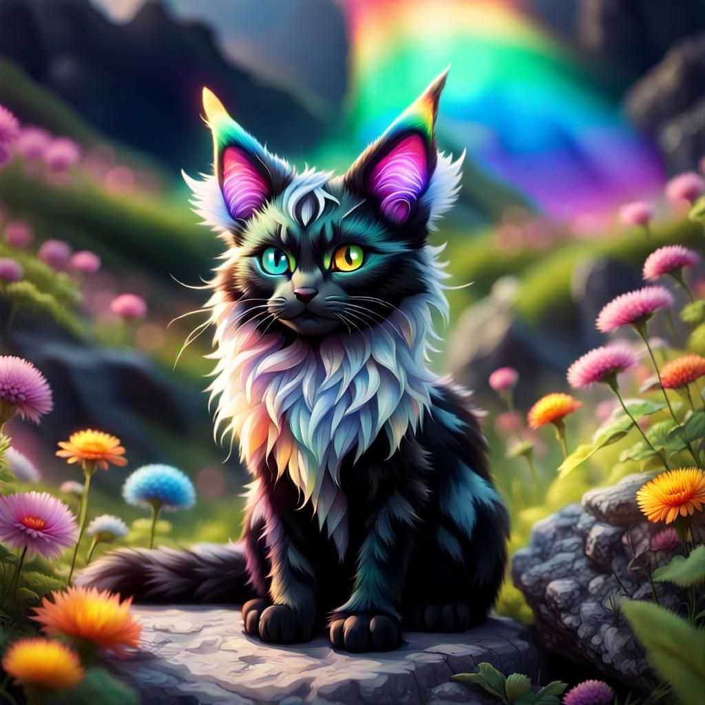 Celtic mystical cat - AI Generated Artwork - NightCafe Creator