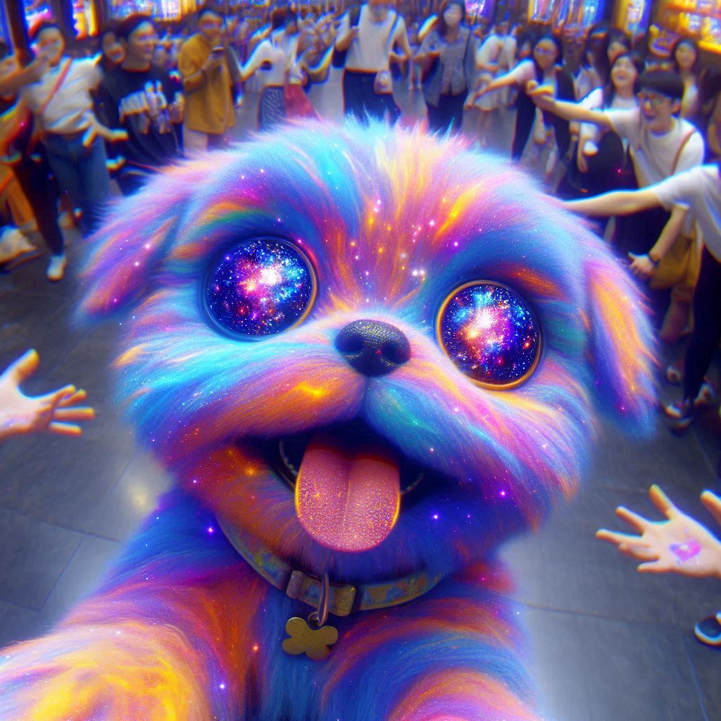 Cosmic Dog - AI Generated Artwork - NightCafe Creator