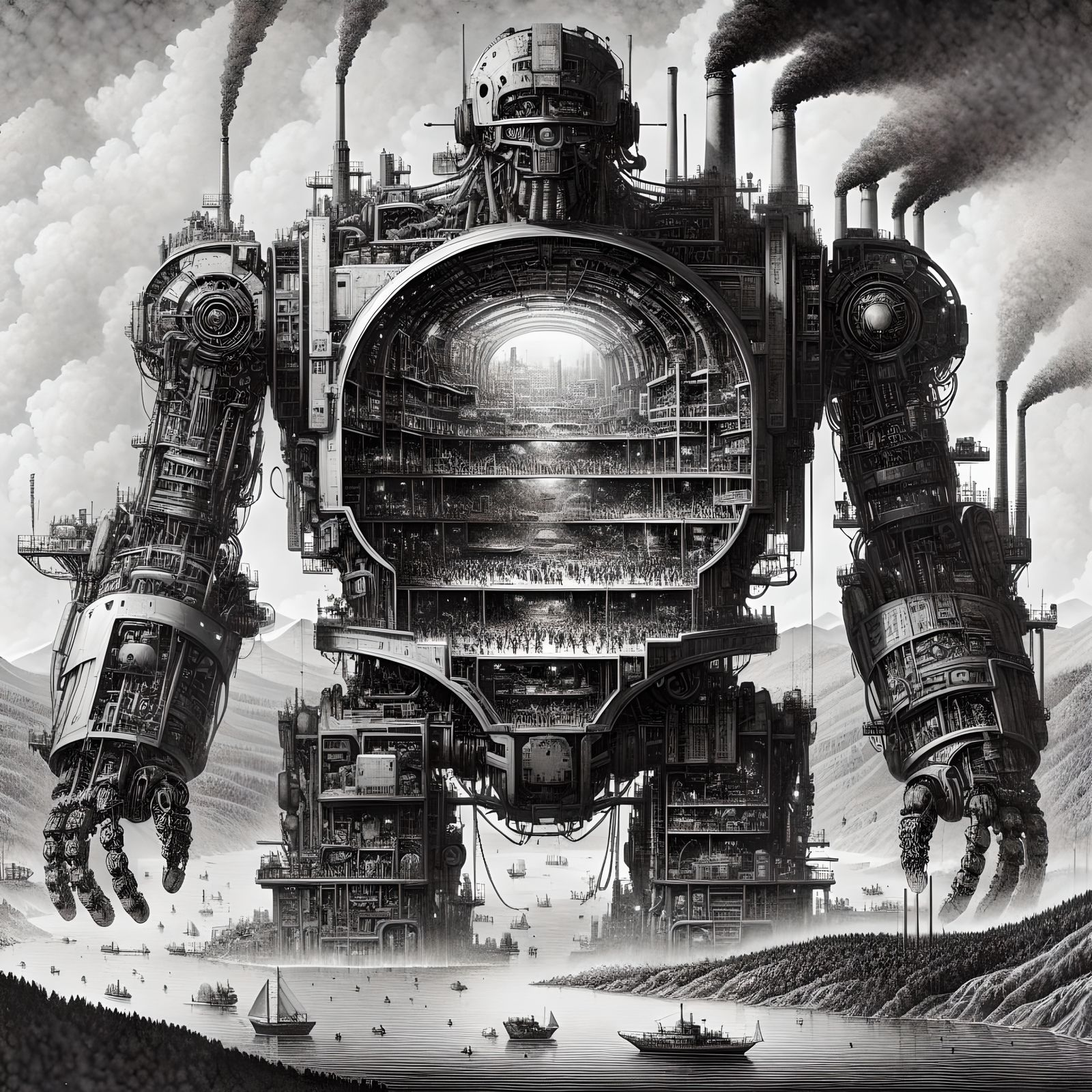 Industrial Complex of A Machine