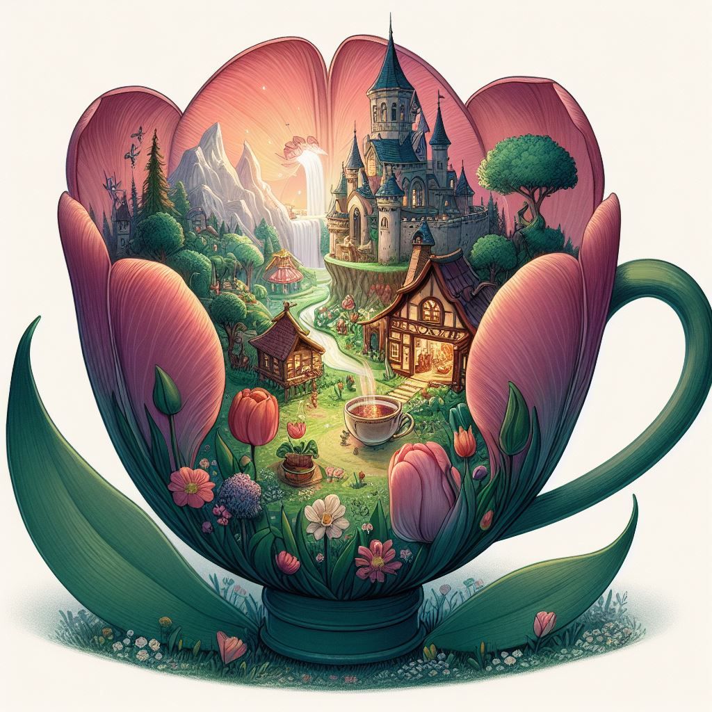 Scene within Scene Tulip Cross-Section as Cup