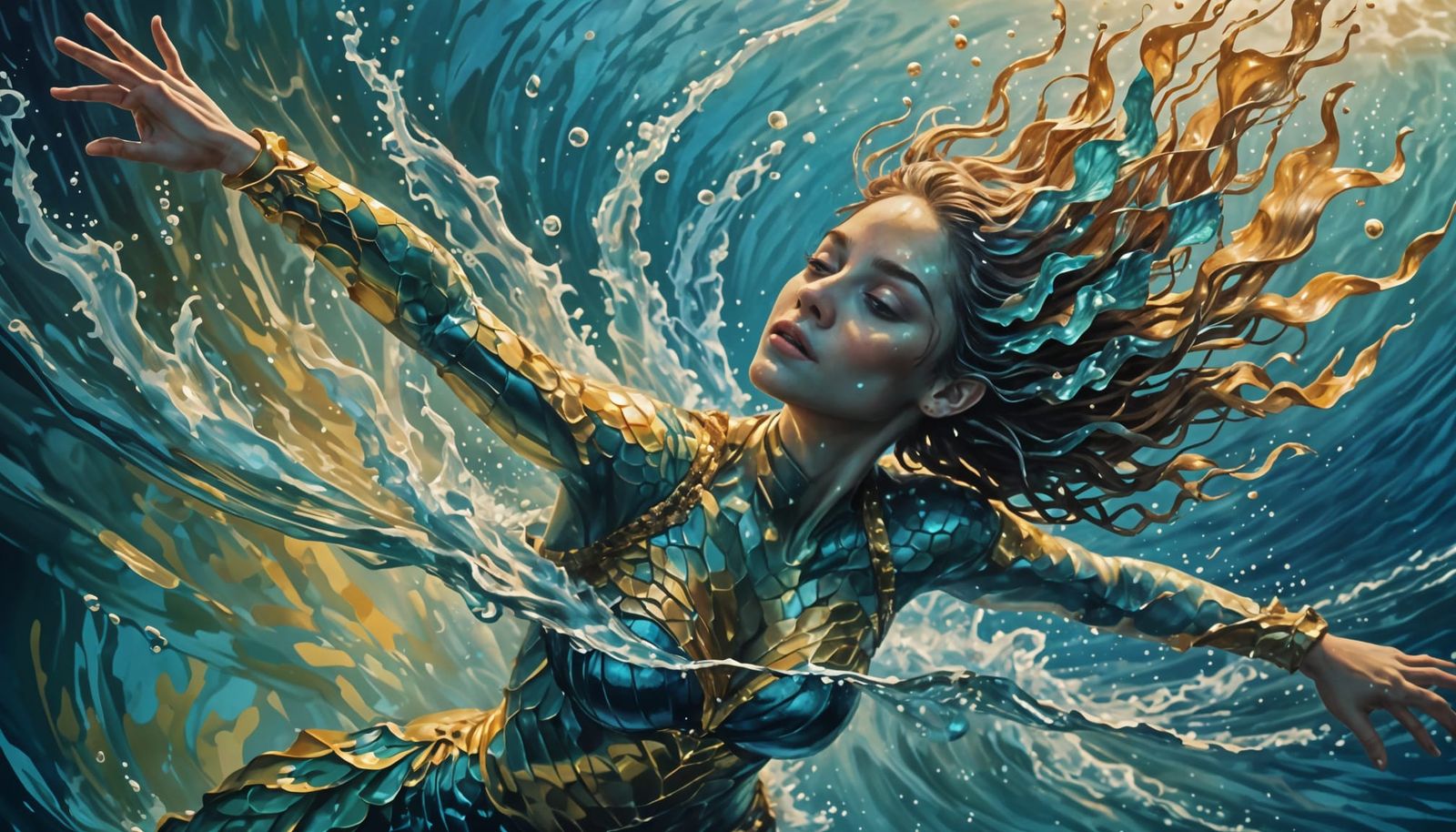 Water Spirit  by @VoidSparkles