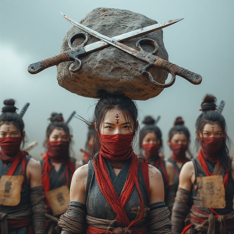 Rock paper scissors ninjas