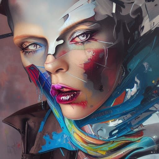 Messy Paint Face