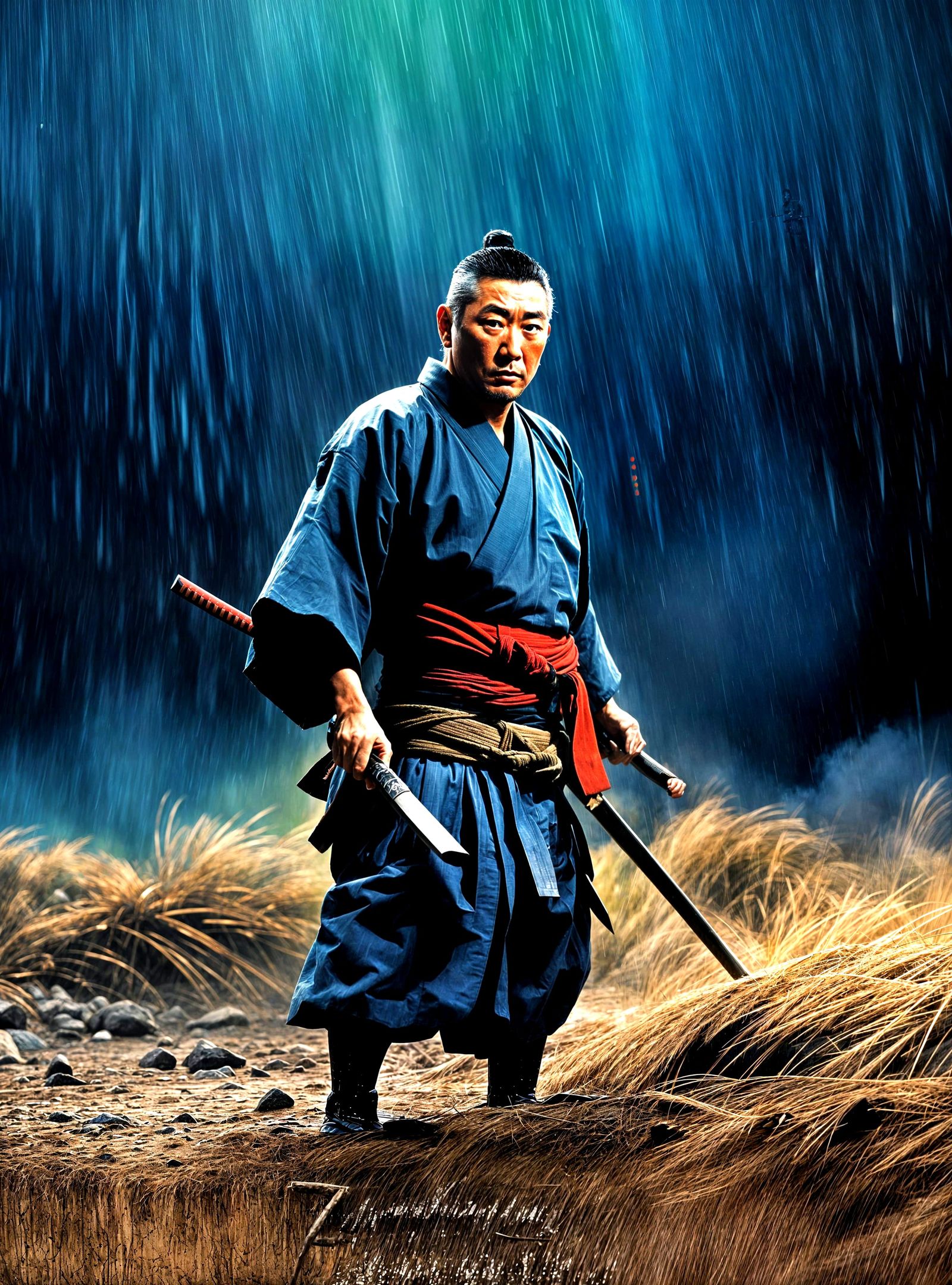 Inspired by the movie "Zatoichi" directed by Takeshi Kitano