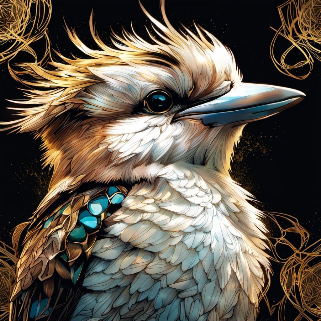 Kookaburra sits under the old Gumtree....  by @jewelz