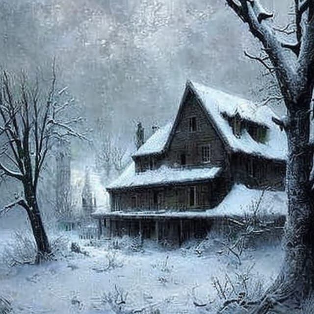 Snow covered farmhouse  by @Micheal Bomberger