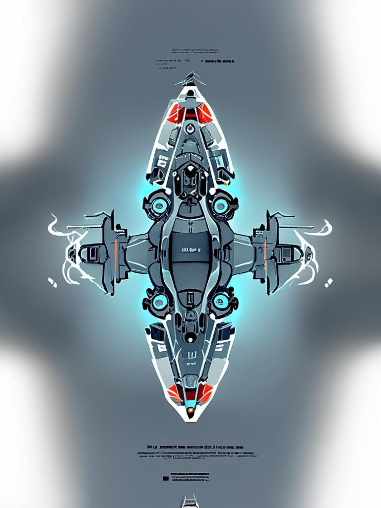 Vindicta Interstellar Assault Ship; blender cycles artstatio...