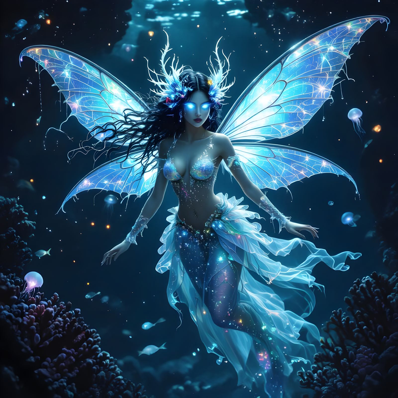 The Deep Sea Fairy  by @annevibb