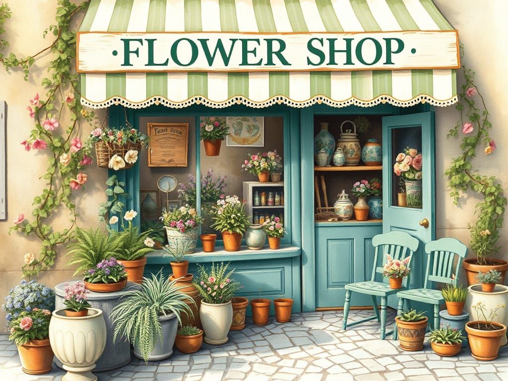 Flower Shop in The Neighborhood  by @kainfonz