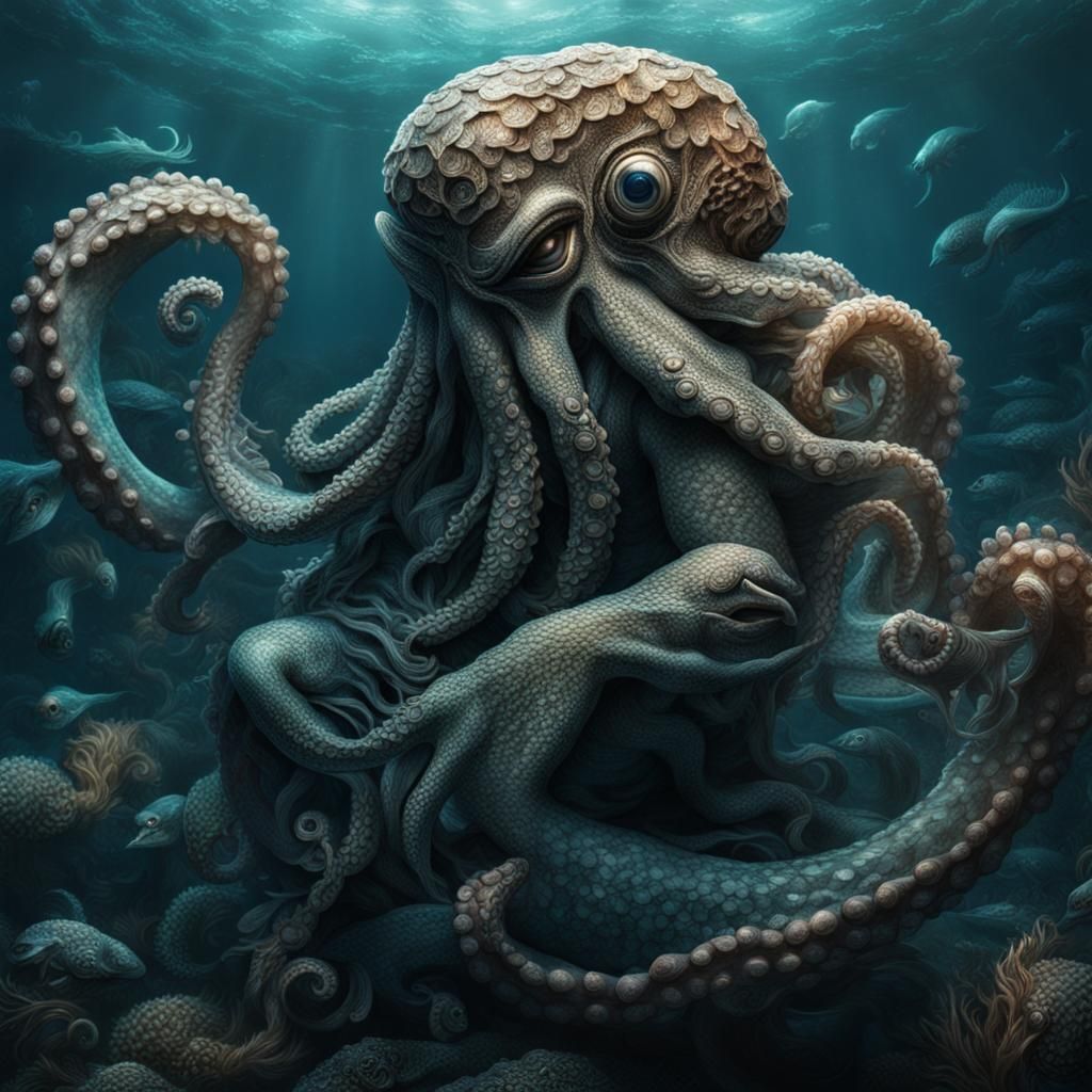 Octo merman - AI Generated Artwork - NightCafe Creator