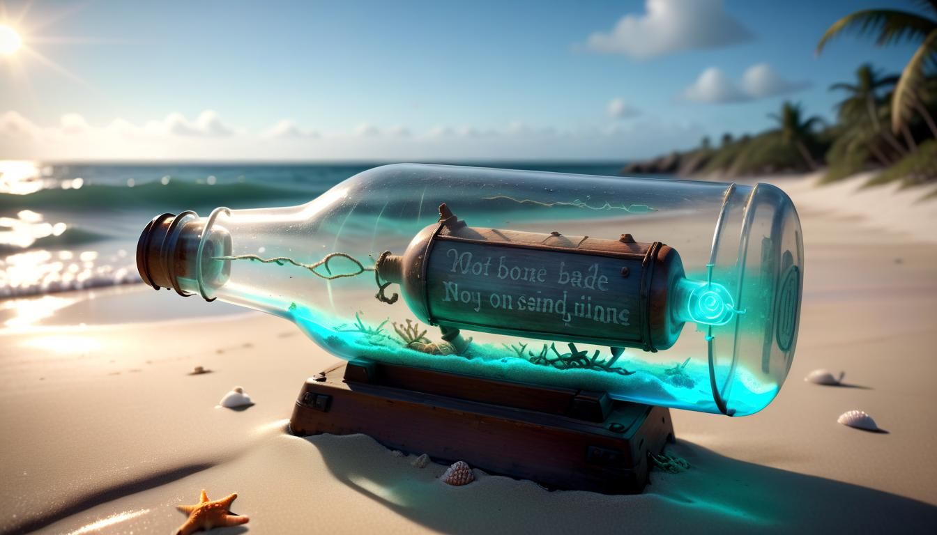 Mysterious Bottle for a Mysterious Treasure Hunt
