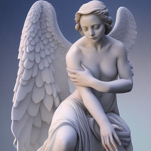 Marble angel.