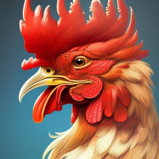 Rooster - AI Generated Artwork - NightCafe Creator