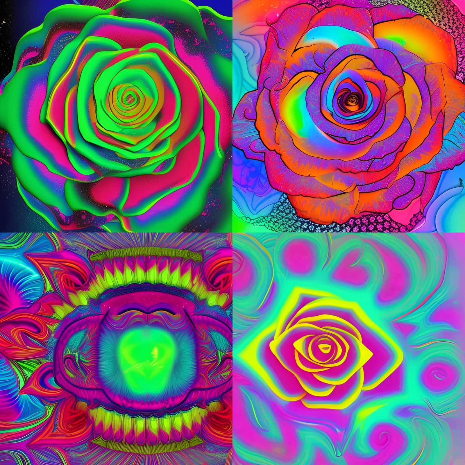 Psychedelic Rose