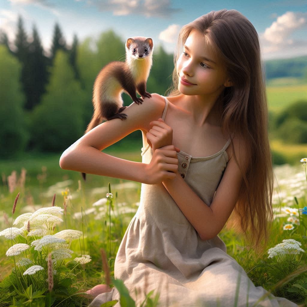 Playing with a weasel