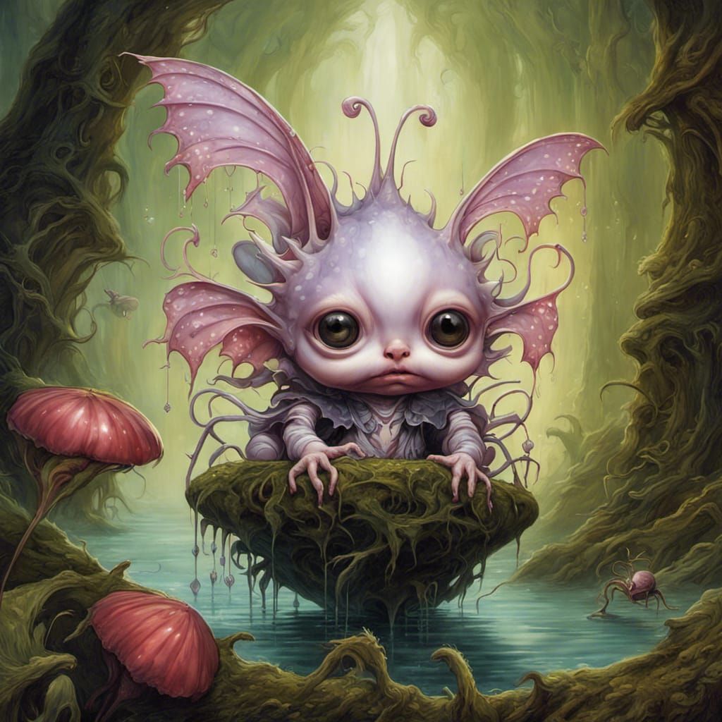 cute baby creature from a fantasy world : r/nightcafe