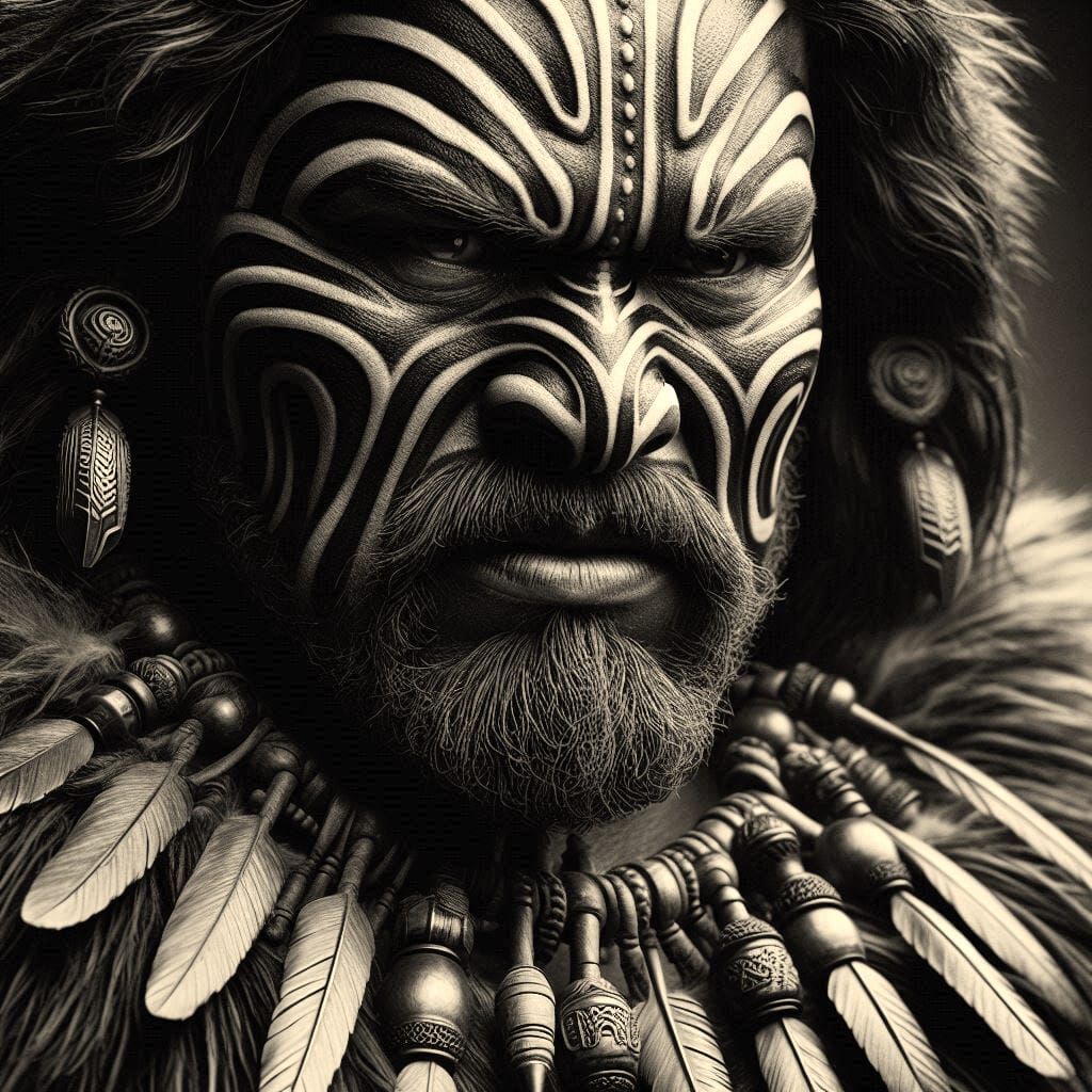 Call of Cthulhu RPG characters, the Maori fierce warrior