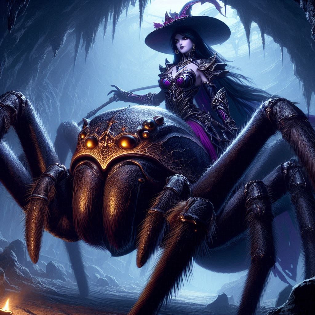 Drow Spider Knight Witch