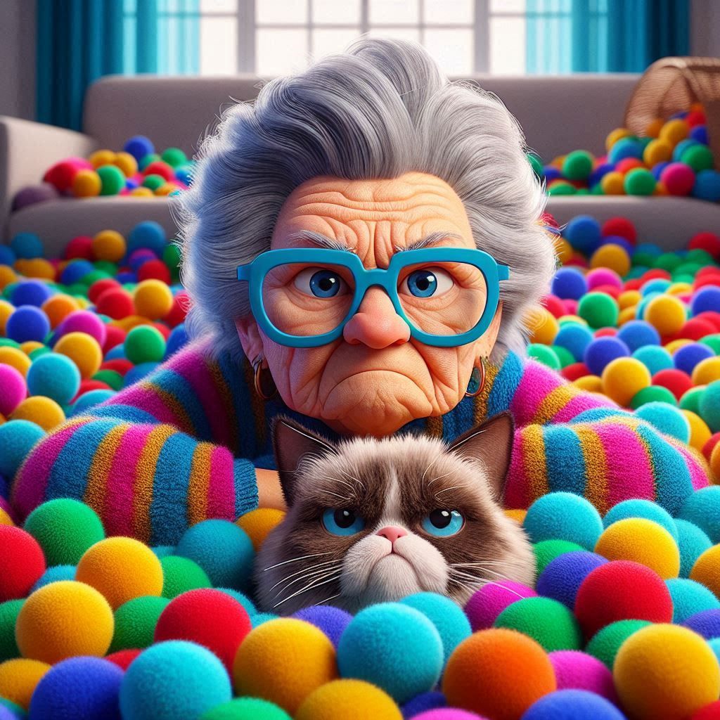 I'm tired of knitting pompoms