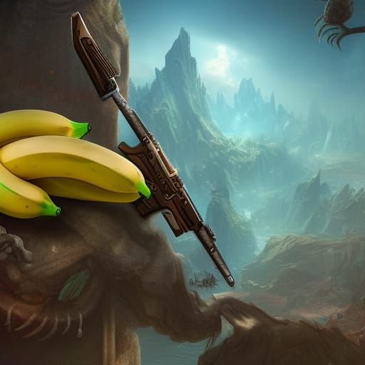 banana gun AI Generated Artwork NightCafe Creator