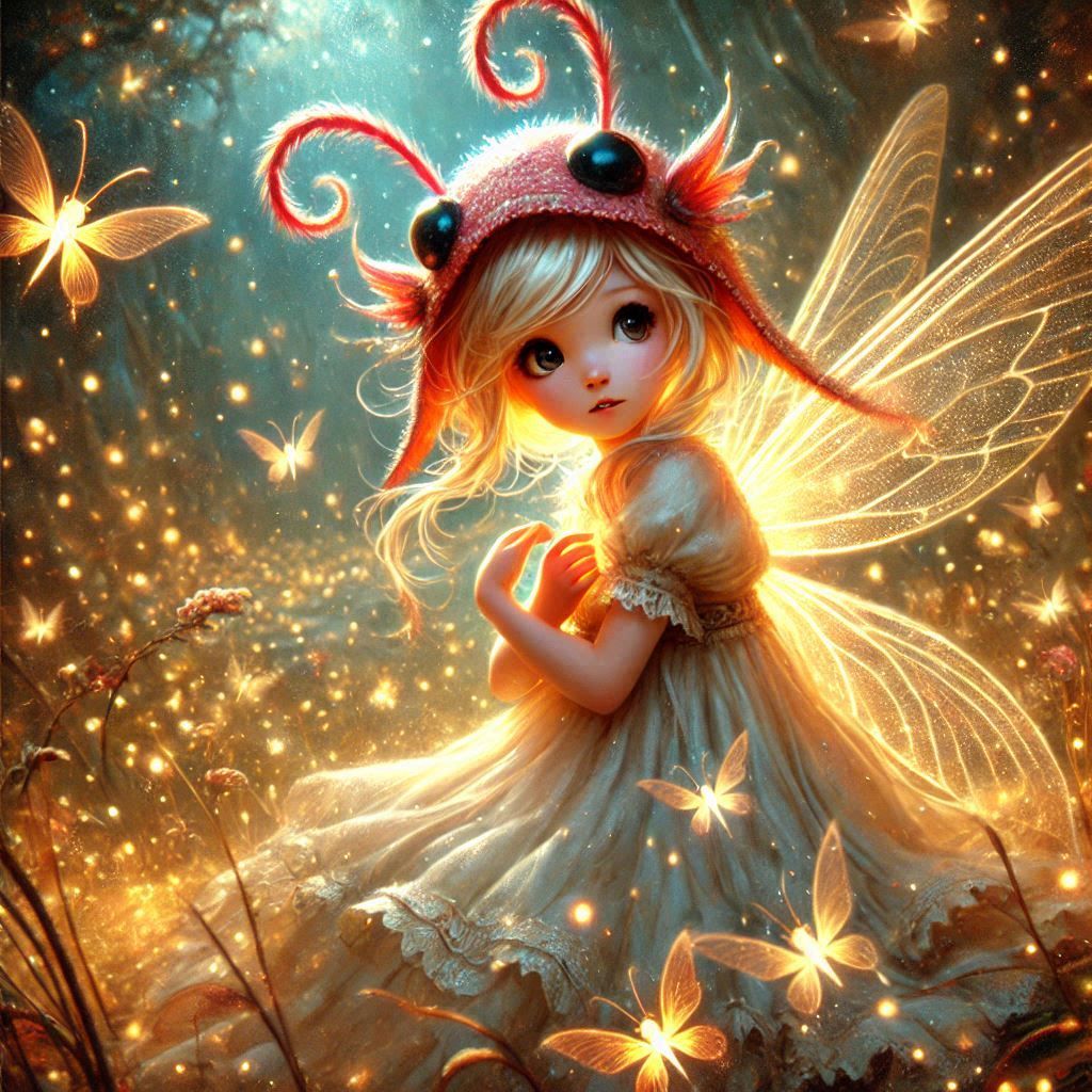 adorable fairy-tale fantasy creature portrait..
