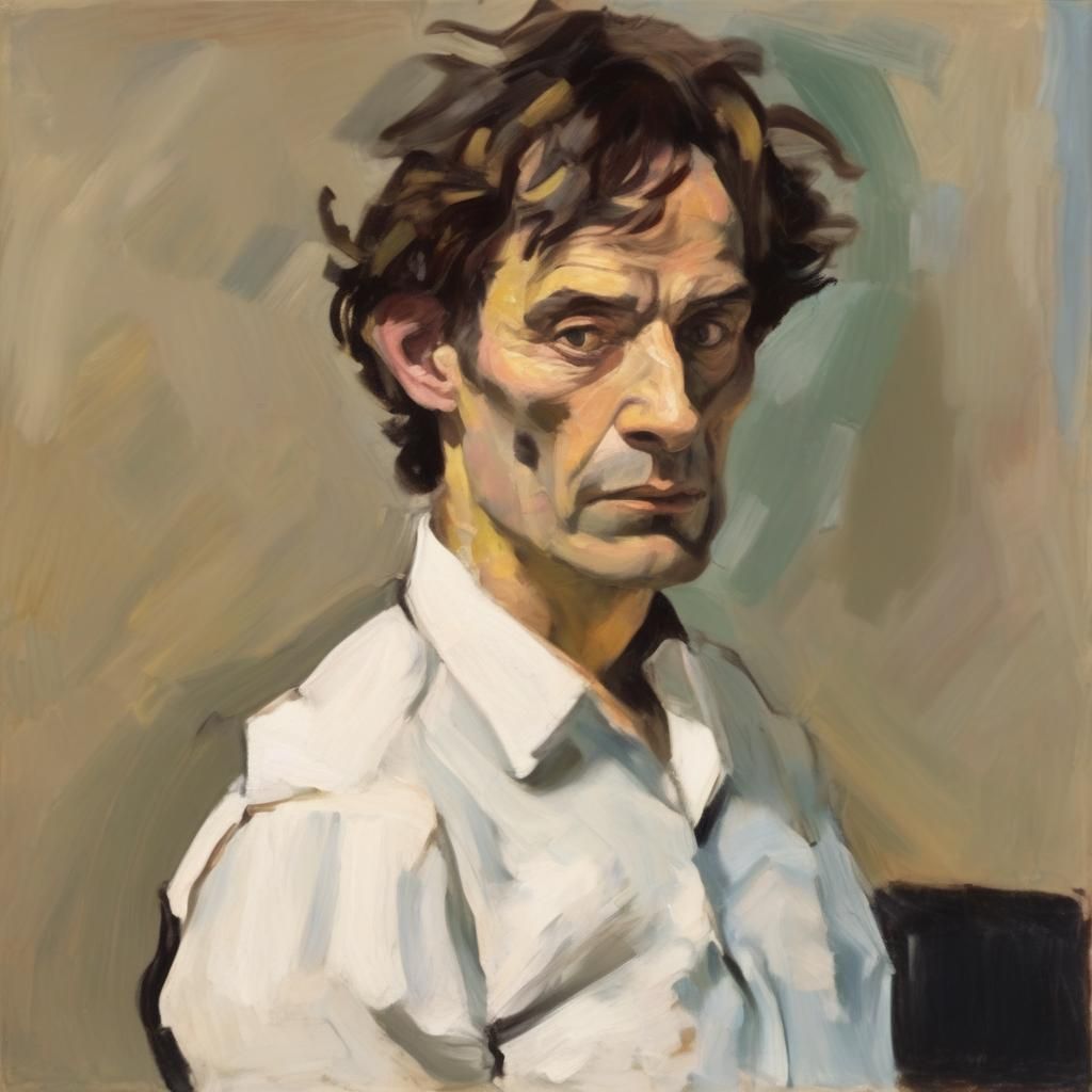 Portrait of a man in a white shirt
