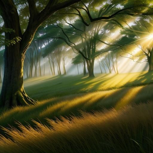 No other eyes will catch the golden gleam,
Of morning light ...