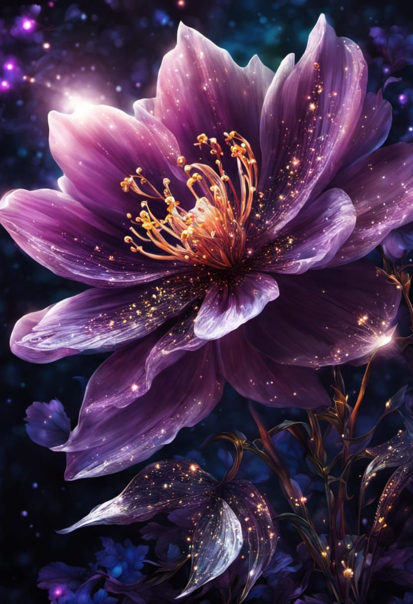 The Night Flower AI Generated Artwork NightCafe Creator