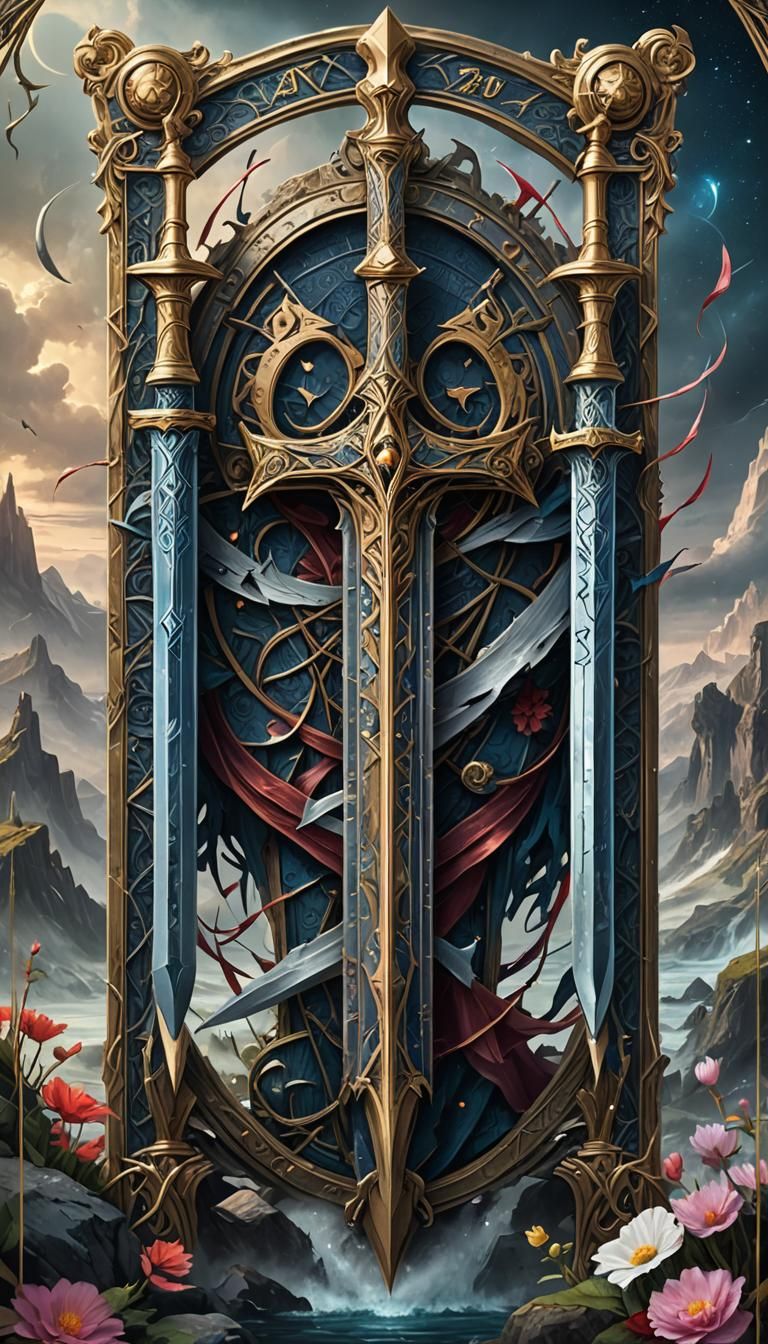 Three of Swords Tarot Card