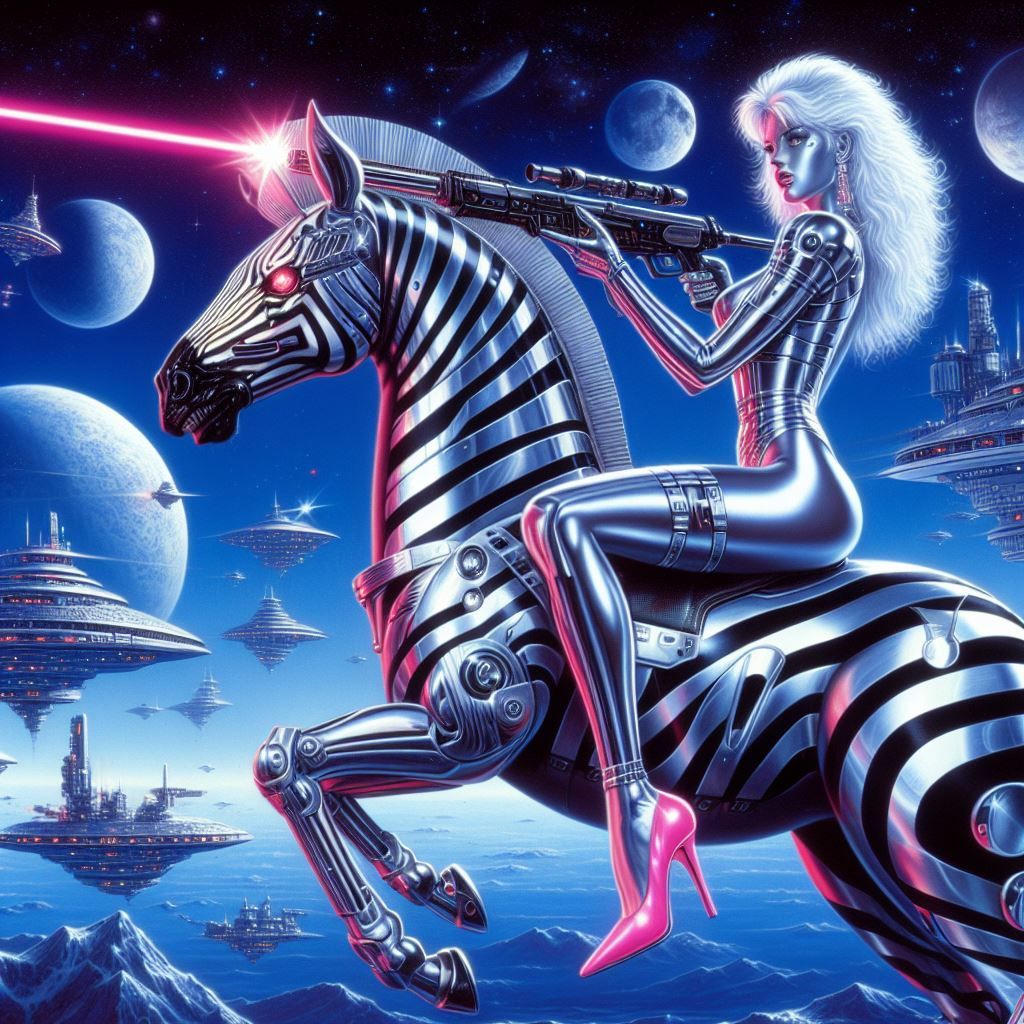 hajime sorayama retro 80s sci-fi futurism cyberpunk space si...