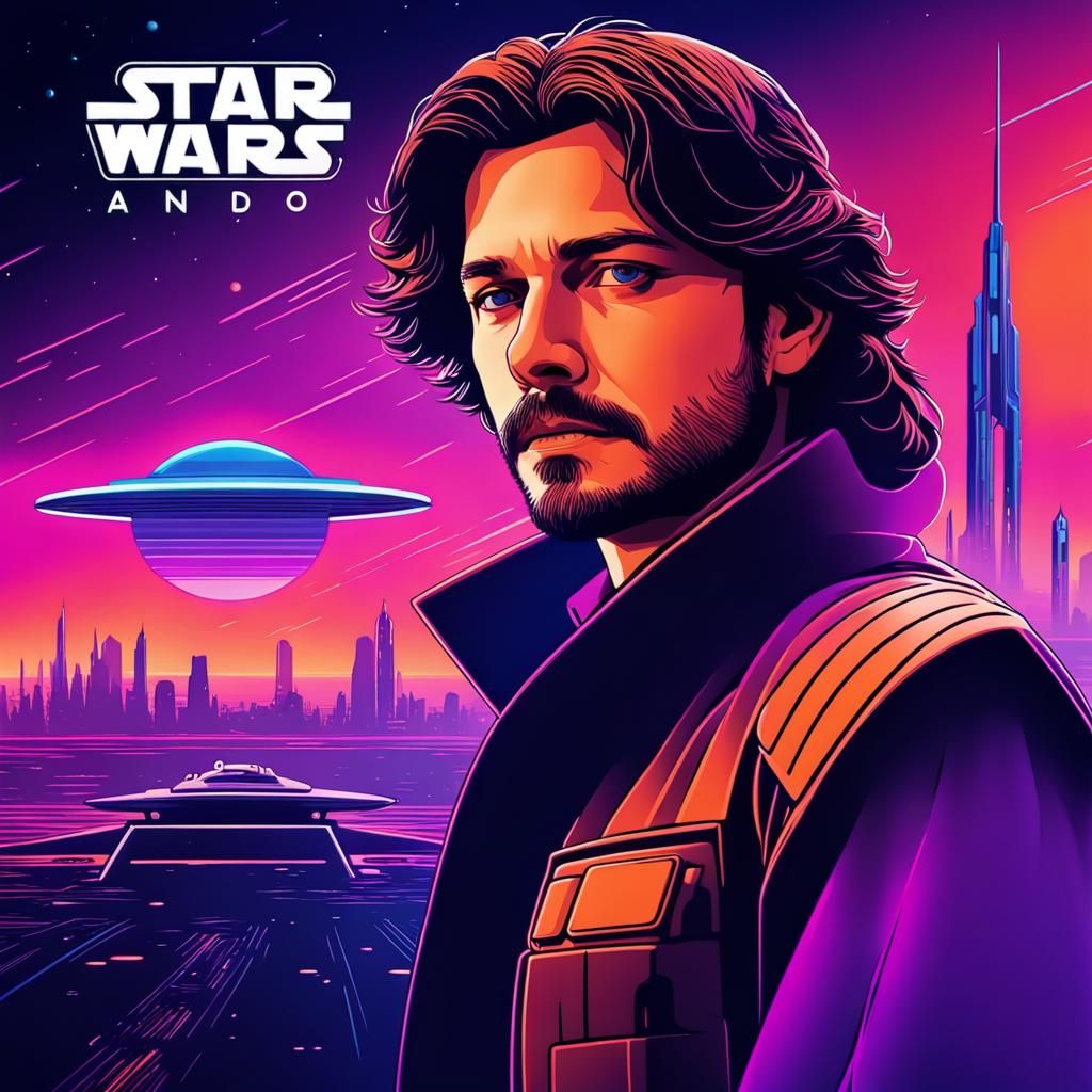 Star Wars. Andor TV series poster. Synthwave 80s style. - AI Generated ...