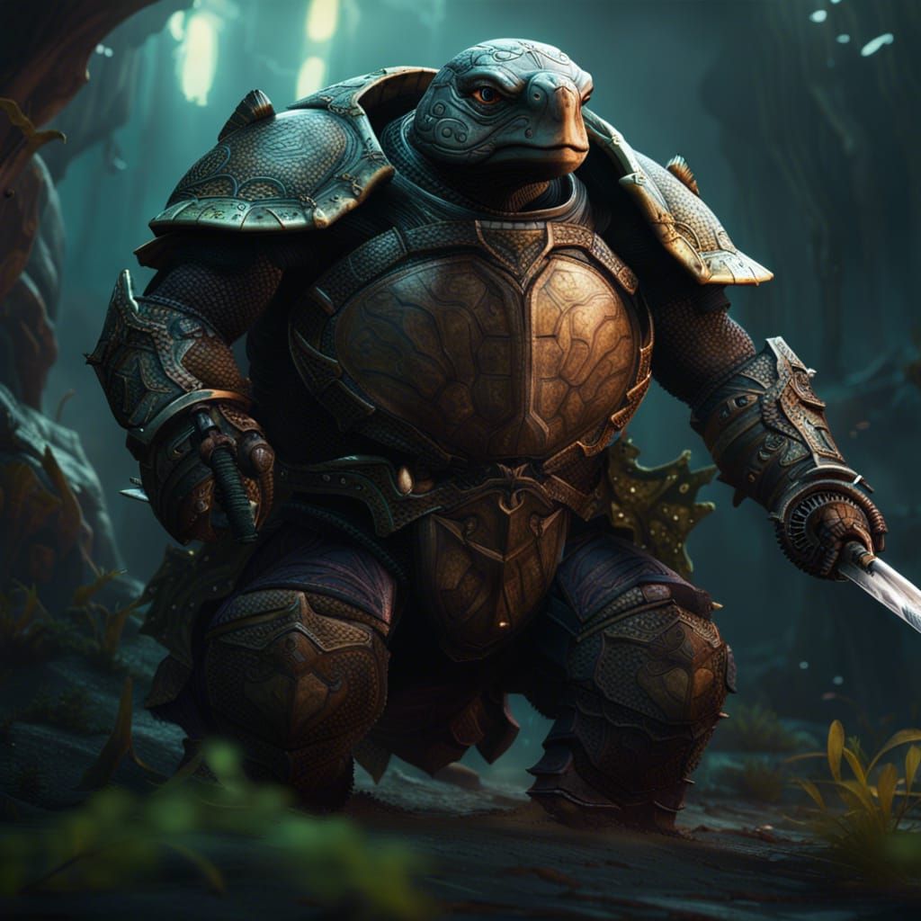 Turtle Knight - AI Generated Artwork - NightCafe Creator