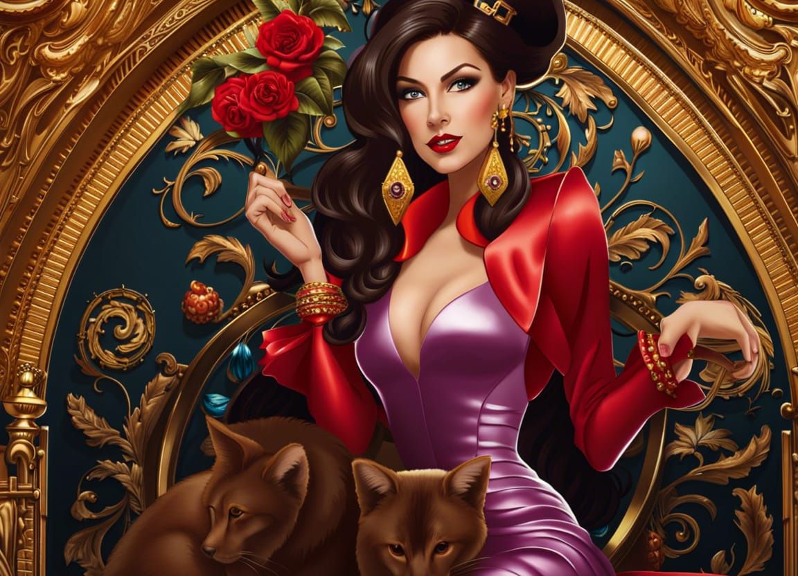 rich and pretty woman