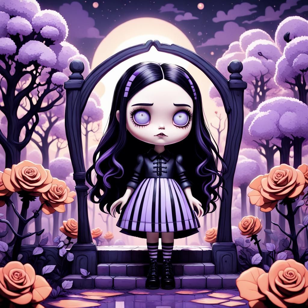 In a whimsical Tim Burton-inspired world, Wednesday Addams s...