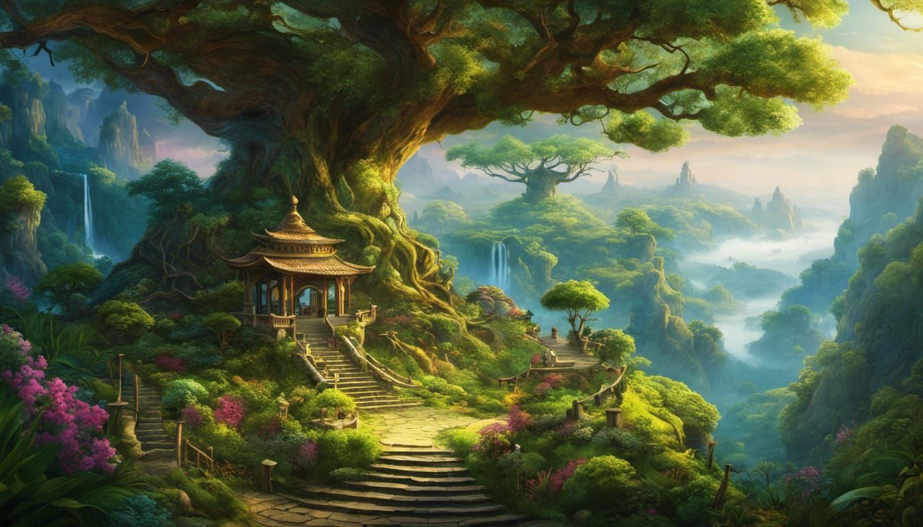 Temple of the Tree of Life - AI Generated Artwork - NightCafe Creator