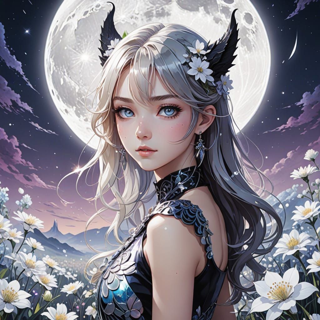 Magical Creature Under Moonlight