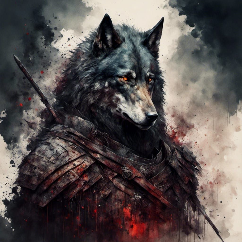 War Wolf - AI Generated Artwork - NightCafe Creator