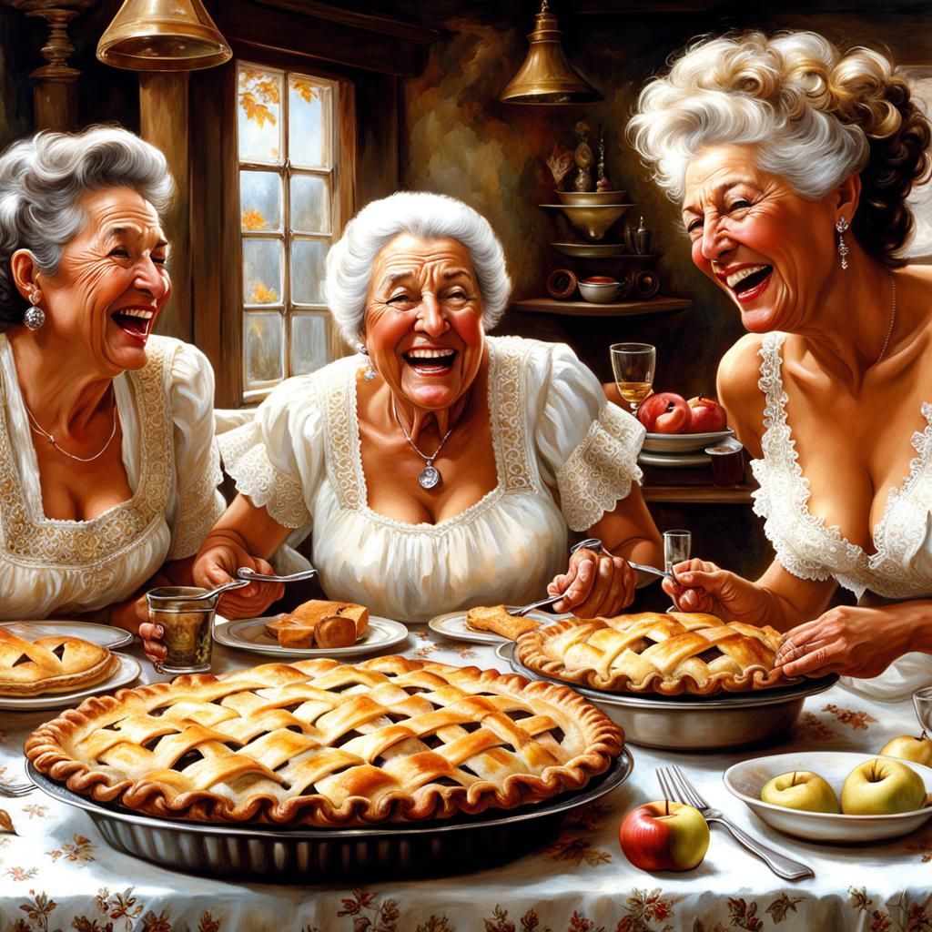 Friendly preparation of traditional apple pies.  by @Coco Lasticot