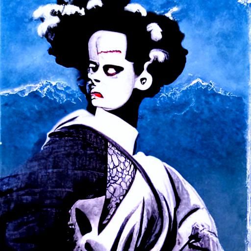 The Bride of Frankenstein movie poster Ukiyo-e