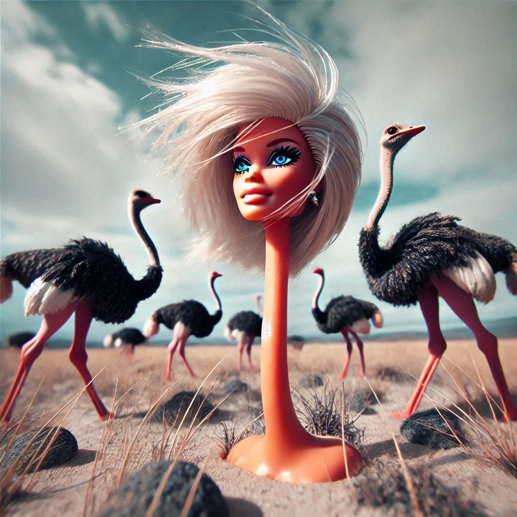 Surrealistic barbie world.