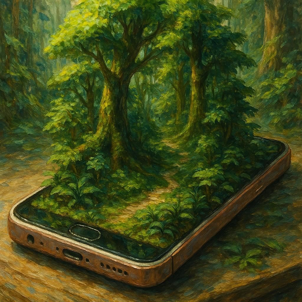 Wildforest in a planter cellphone