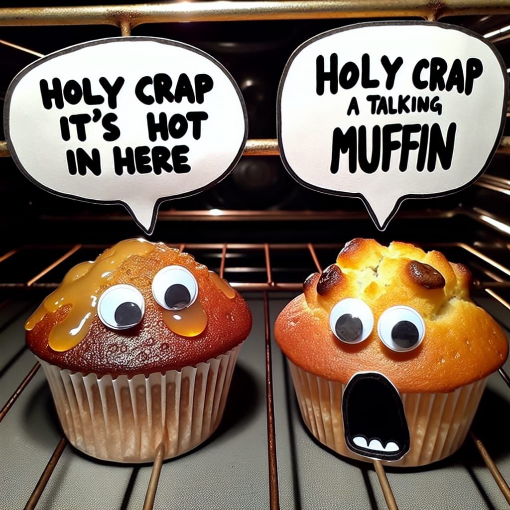 Holy crap a talking muffin  by @Mcqul