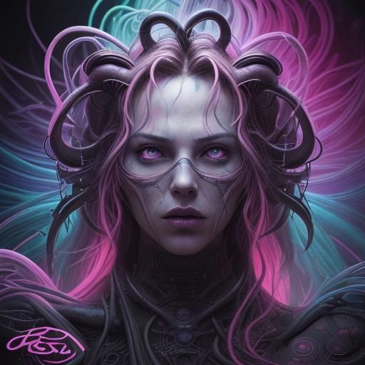 Mystical hypnotic Girl.