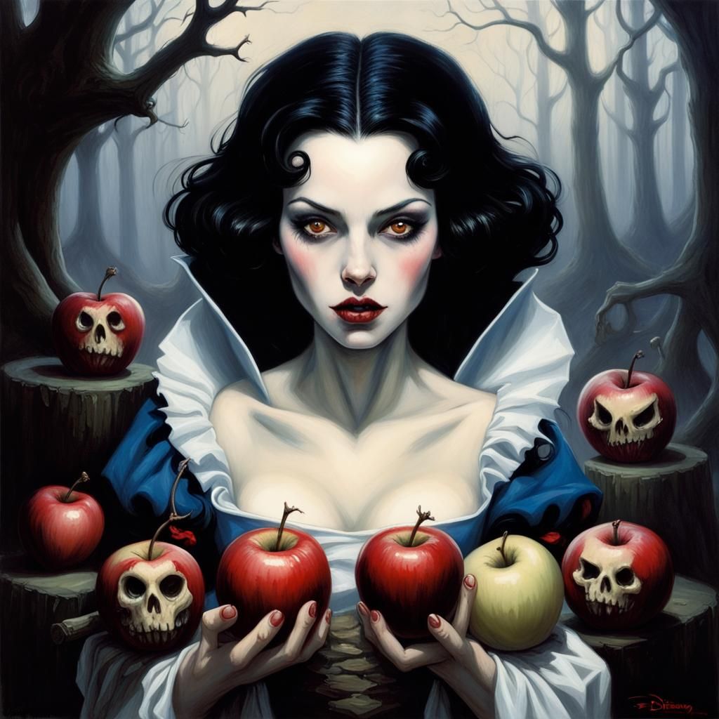 Snow White Giving Out Poisoned Apples  by @Crystal