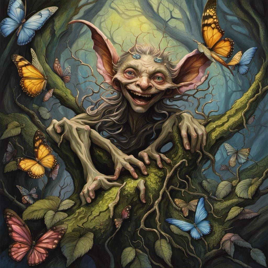 Tree Goblin - AI Generated Artwork - NightCafe Creator