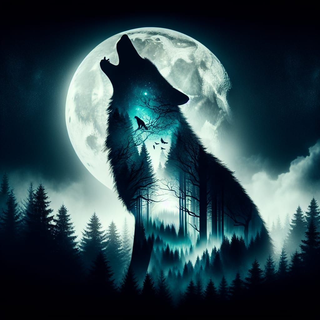 Howling Wolf  by @ChrisInk