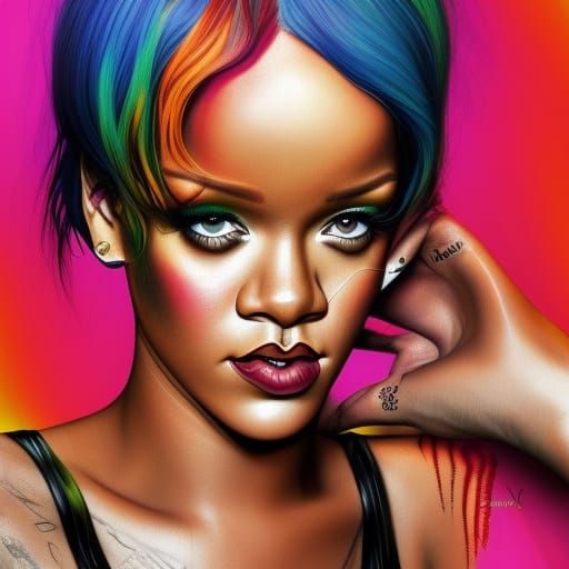 Rihanna - AI Generated Artwork - NightCafe Creator